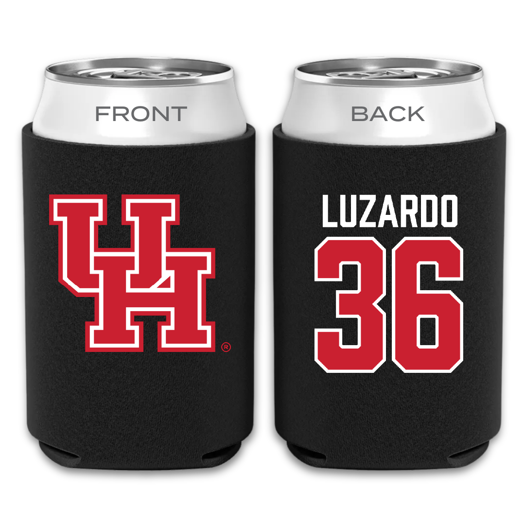 University of Houston Baseball Black Can Cooler - #36 Diego Luzardo