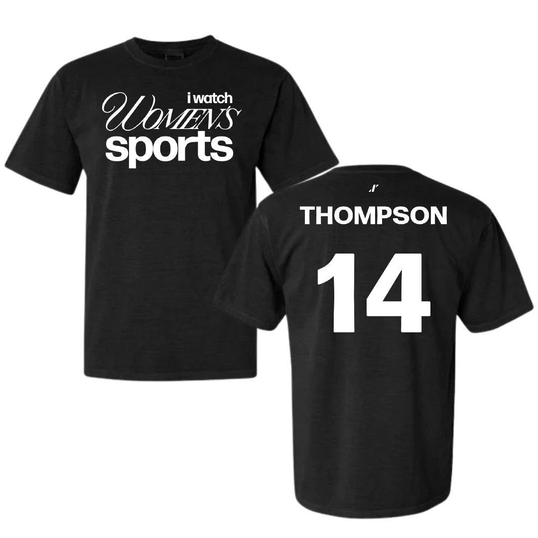 Northwestern State University Volleyball Black WHM Comfort Colors Tee - #14 Reaghan Thompson