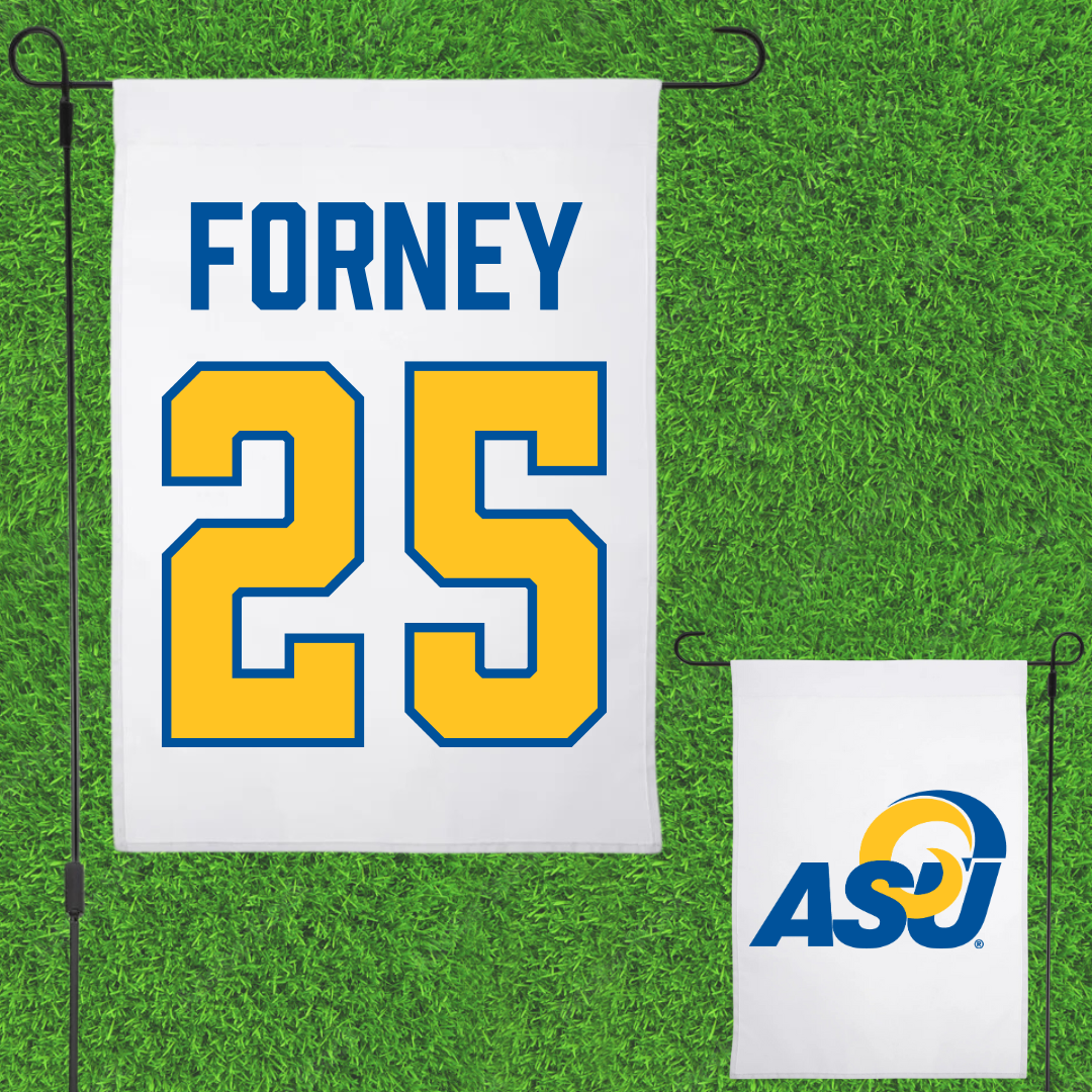 Angelo State University Softball White Garden Flag - #25 Kylie Forney