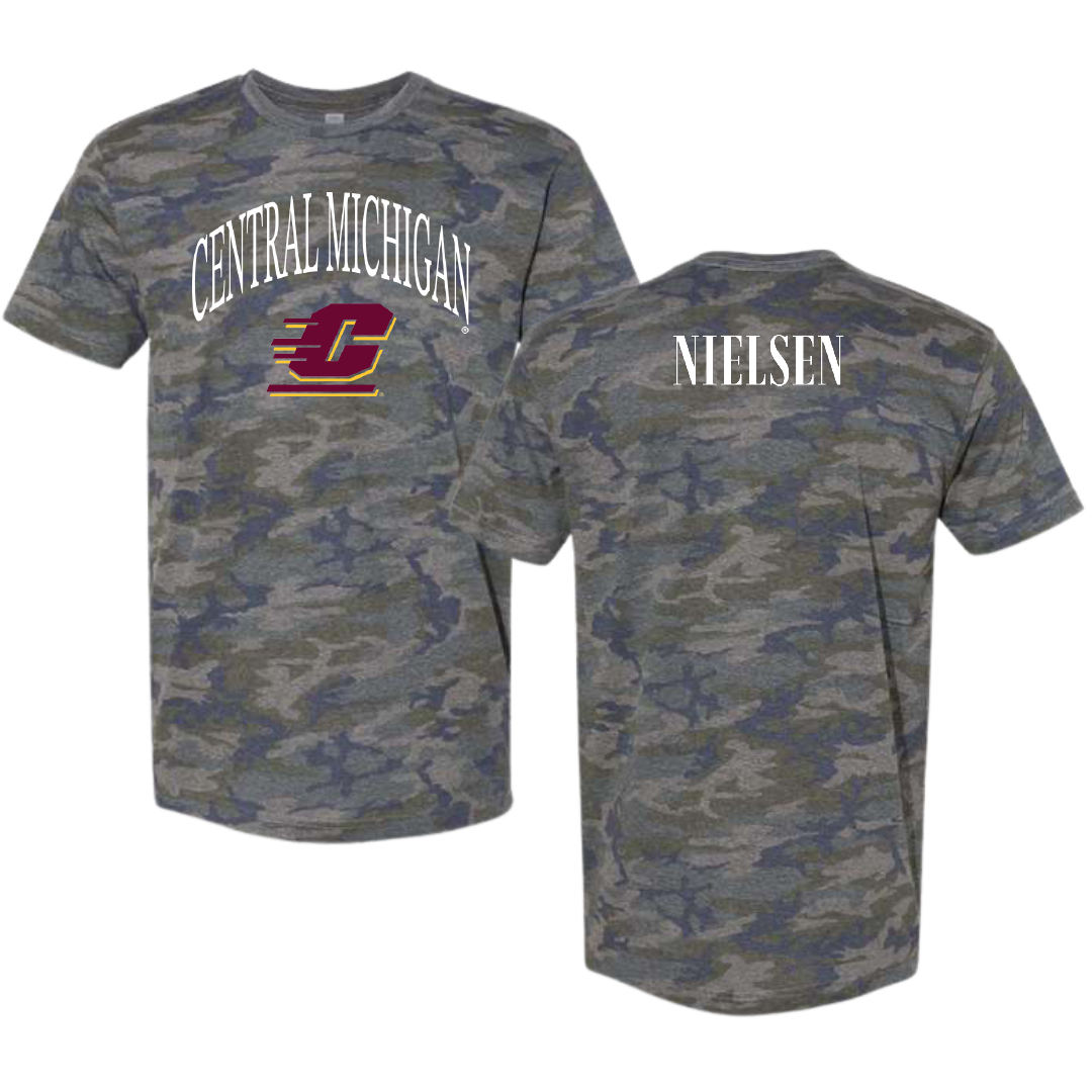 Central Michigan University TF and XC Vintage Camo Tee - Riley Nielsen