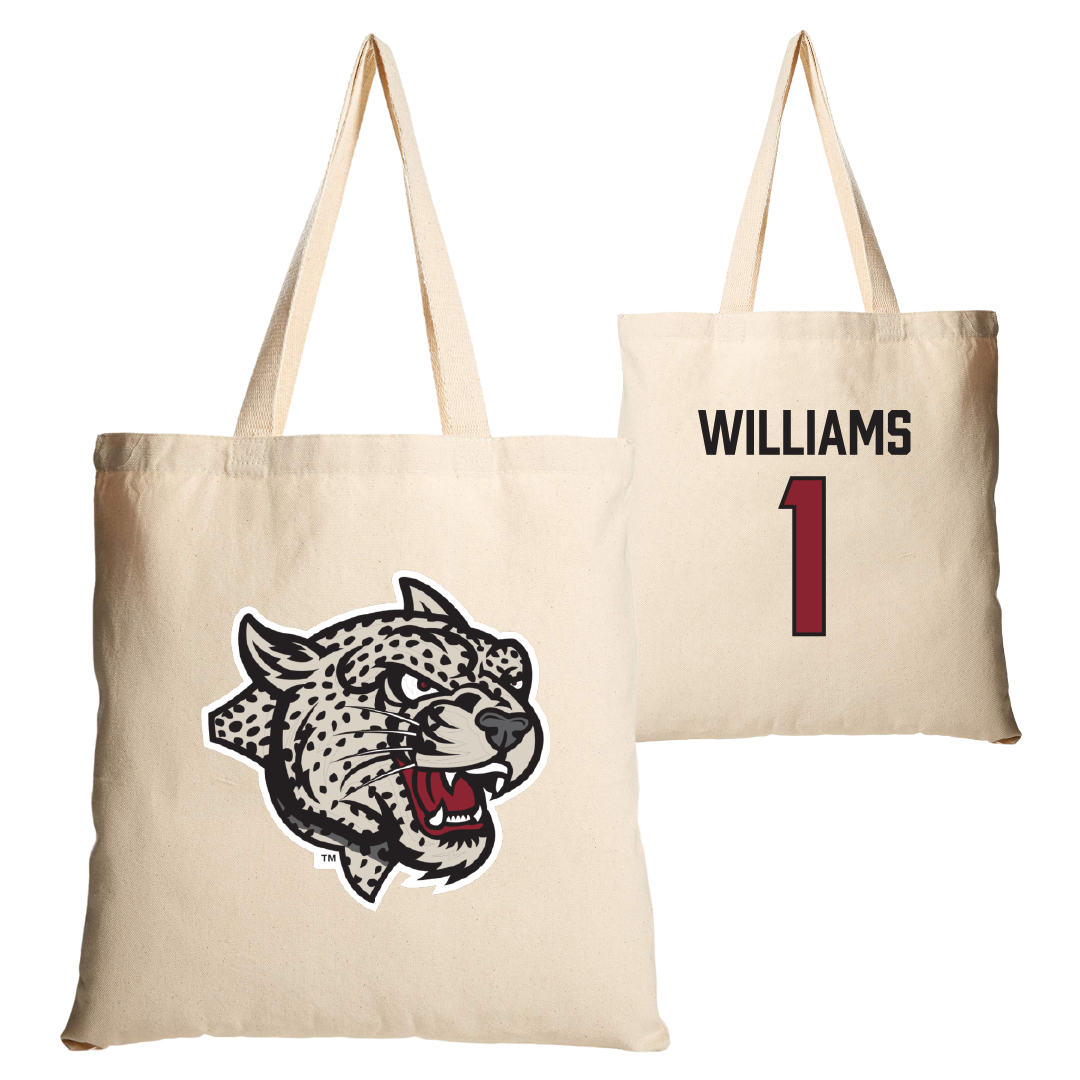 Lafayette College Basketball Tan Canvas Tote Bag - #1 Caleb Williams