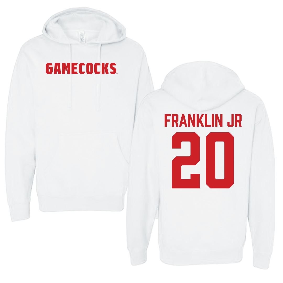 Jacksonville State University Football White Hoodie - #20 Travis Franklin Jr