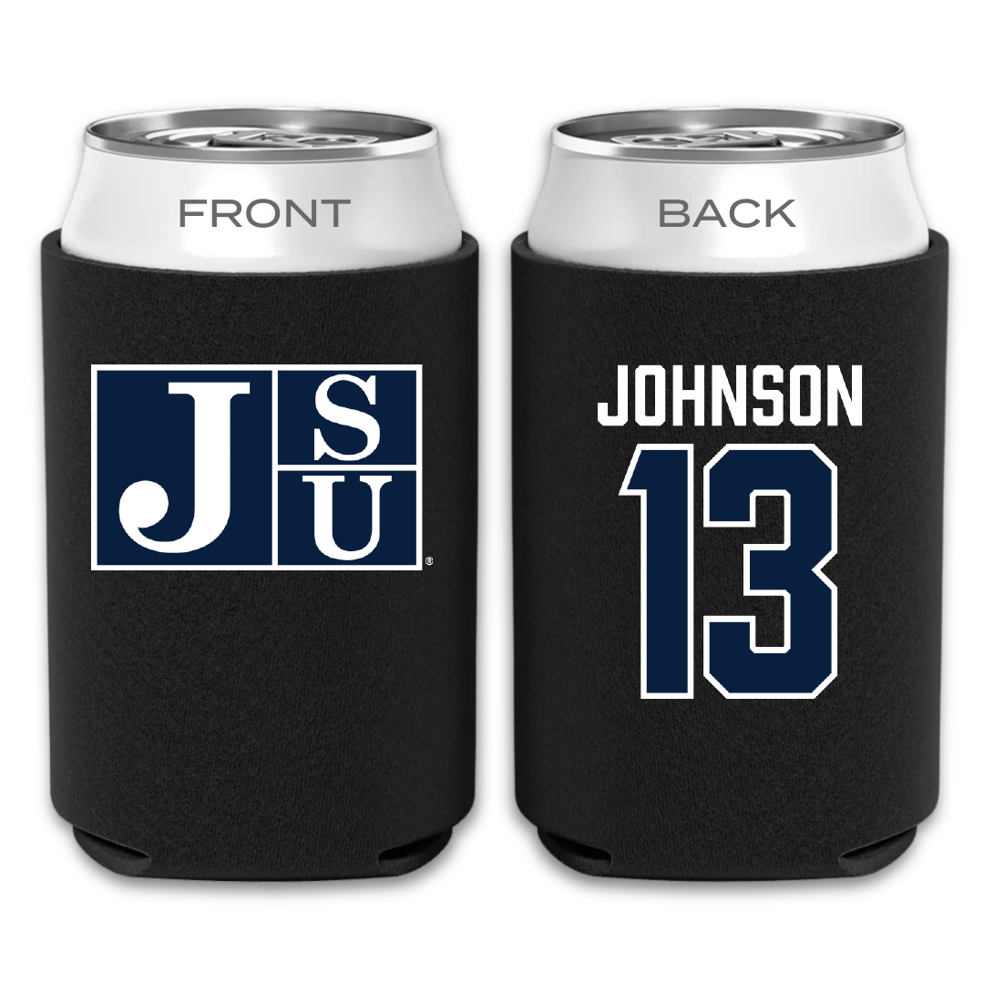 Jackson State University Football Black Can Cooler - #13 Brandon Johnson