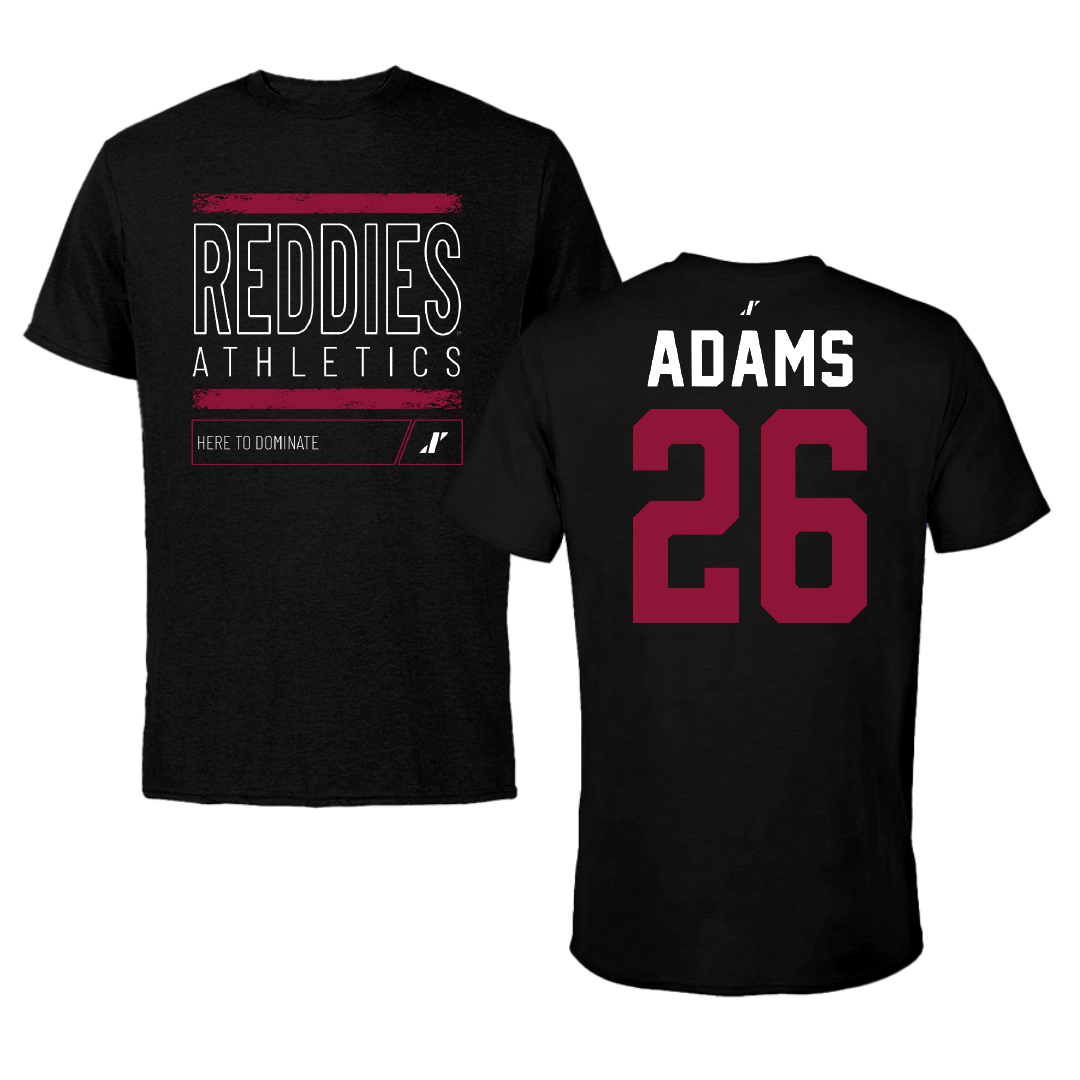 Henderson State University Football Black Dominate Performance Tee - #26 Devon Adams