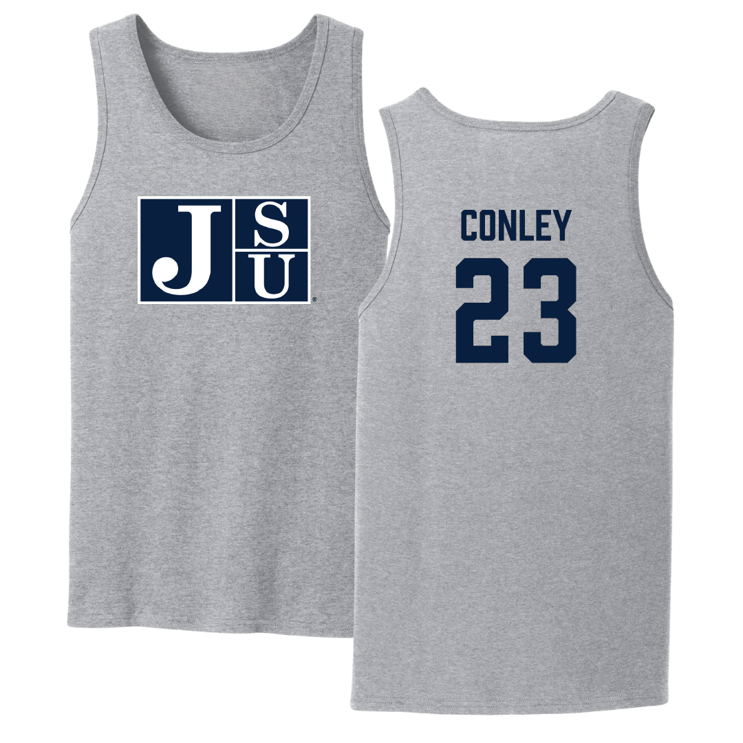 Jackson State University Football Sport Gray Tank Top - #23 Kierrie Conley