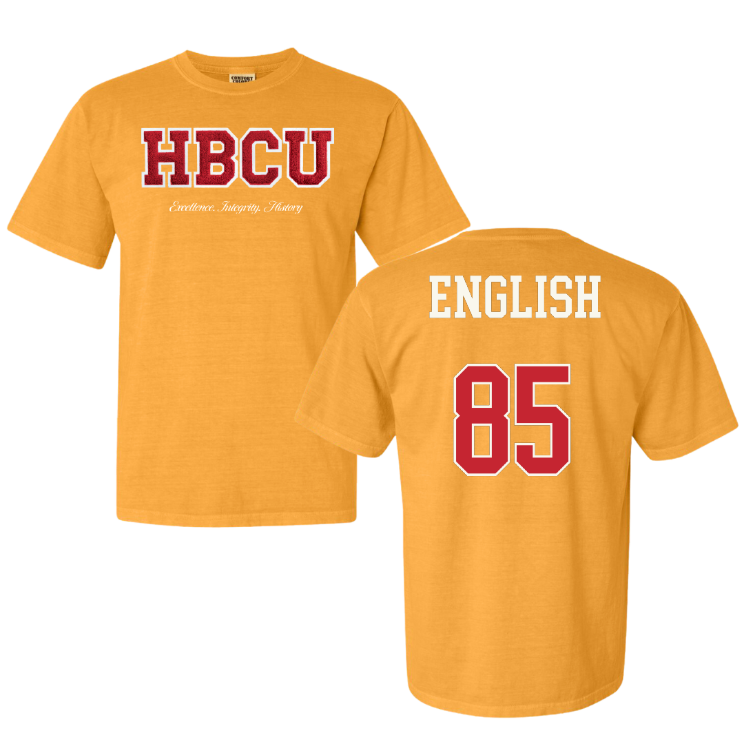 University of Arkansas-Pine Bluff Football Gold HBCU Varsity Comfort Colors Tee - #85 Kevin English