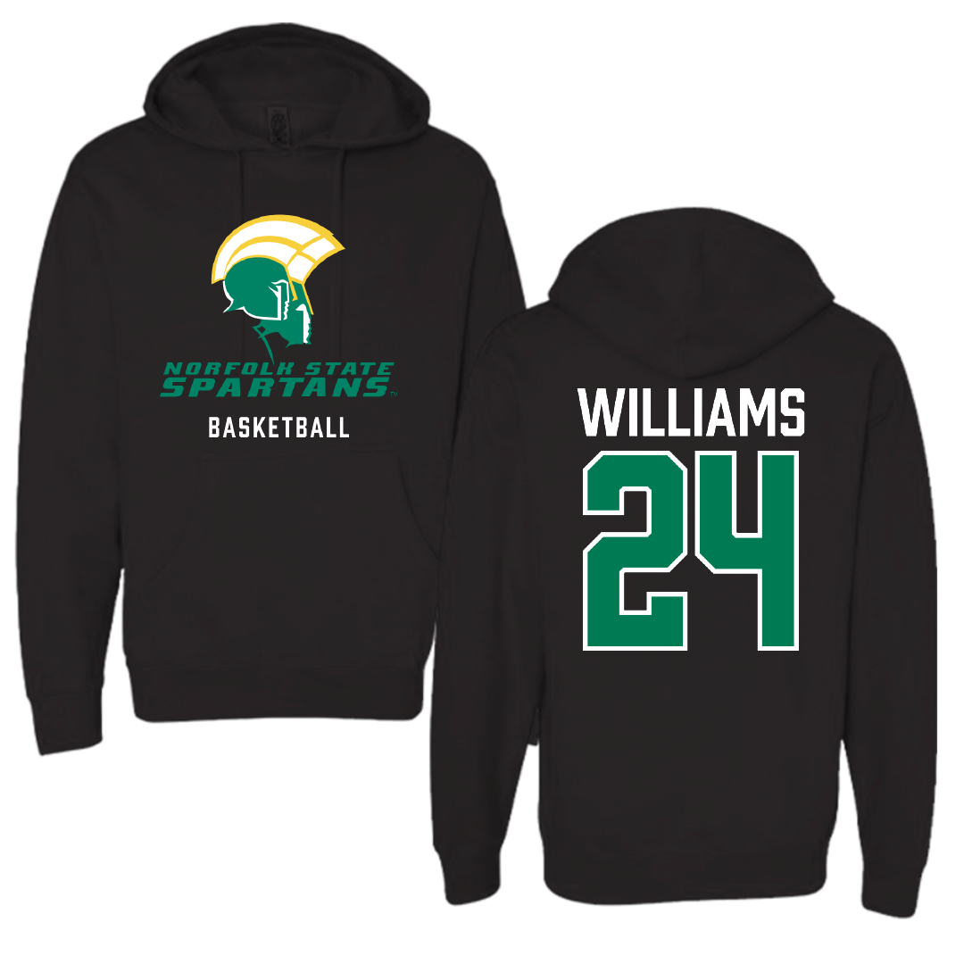 Norfolk State University Basketball Black Hoodie - #24 Da'naijah Williams