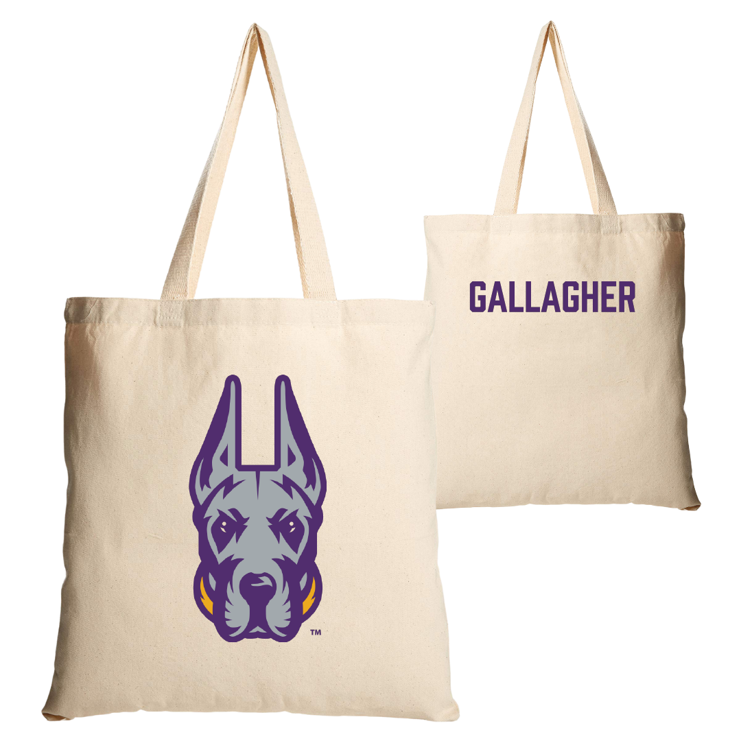 University at Albany TF and XC Tan Canvas Tote Bag - Jack Gallagher