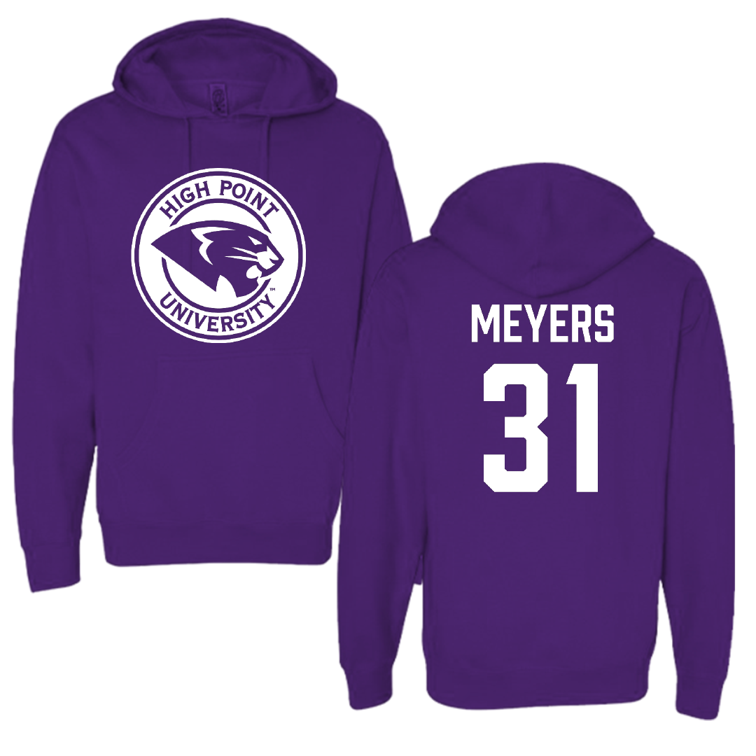 High Point University Basketball Purple Hoodie - #31 Audrey Meyers