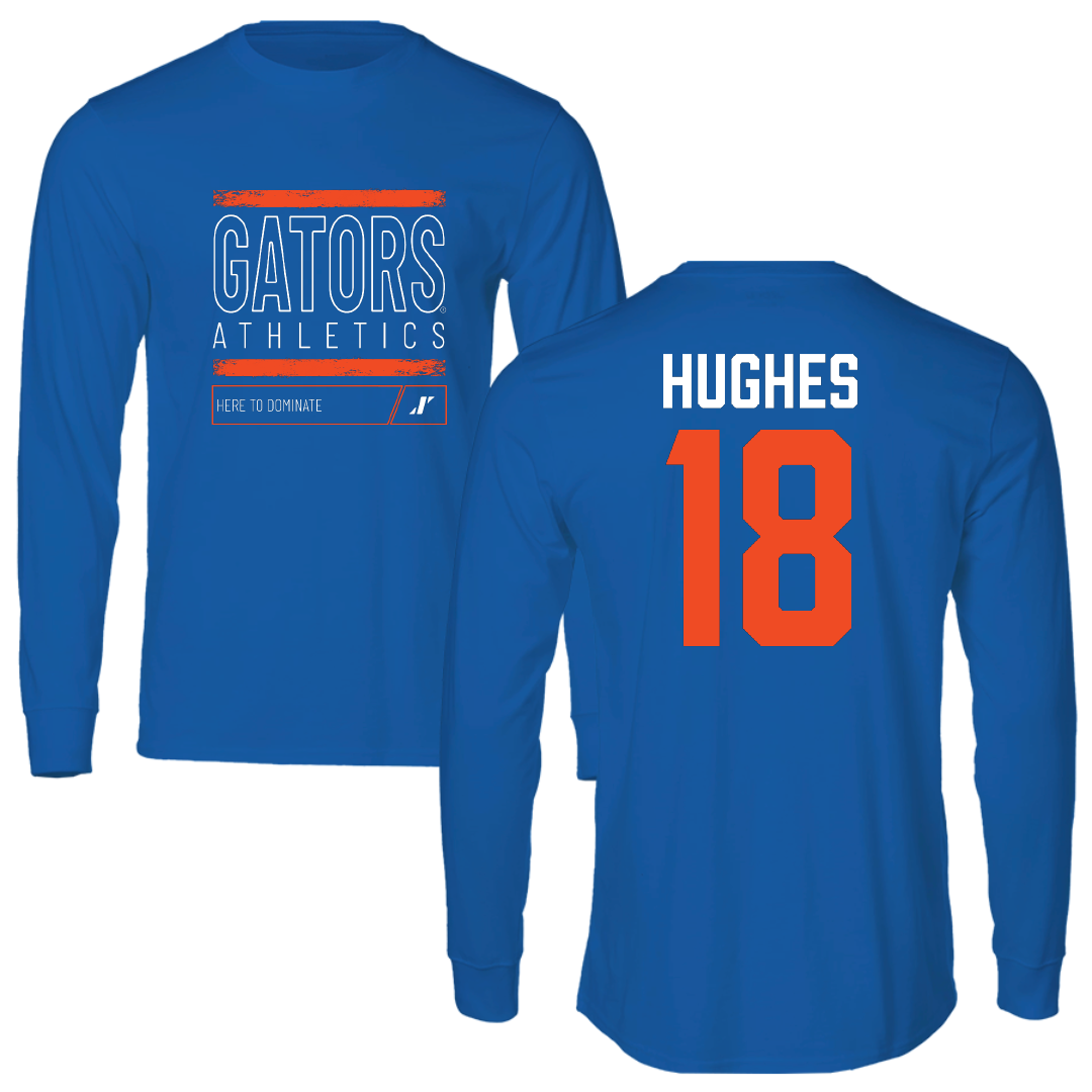 University of Florida Lacrosse Blue Dominate Long Sleeve - #18 Samantha Hughes