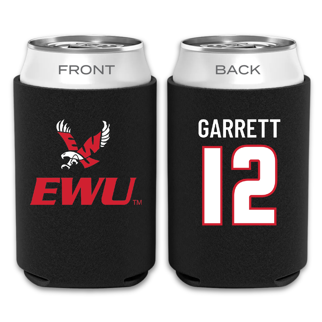 Eastern Washington University Football Black Can Cooler - #12 Wesley Garrett