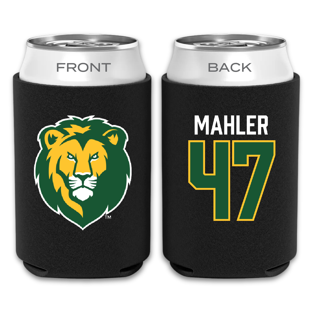 Southeastern Louisiana University Football Black Can Cooler - #47 Alec Mahler