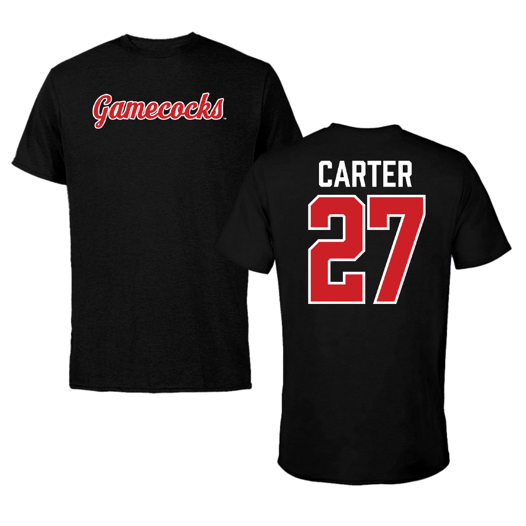 Jacksonville State University Softball Black Performance Tee - #27 Kat Carter