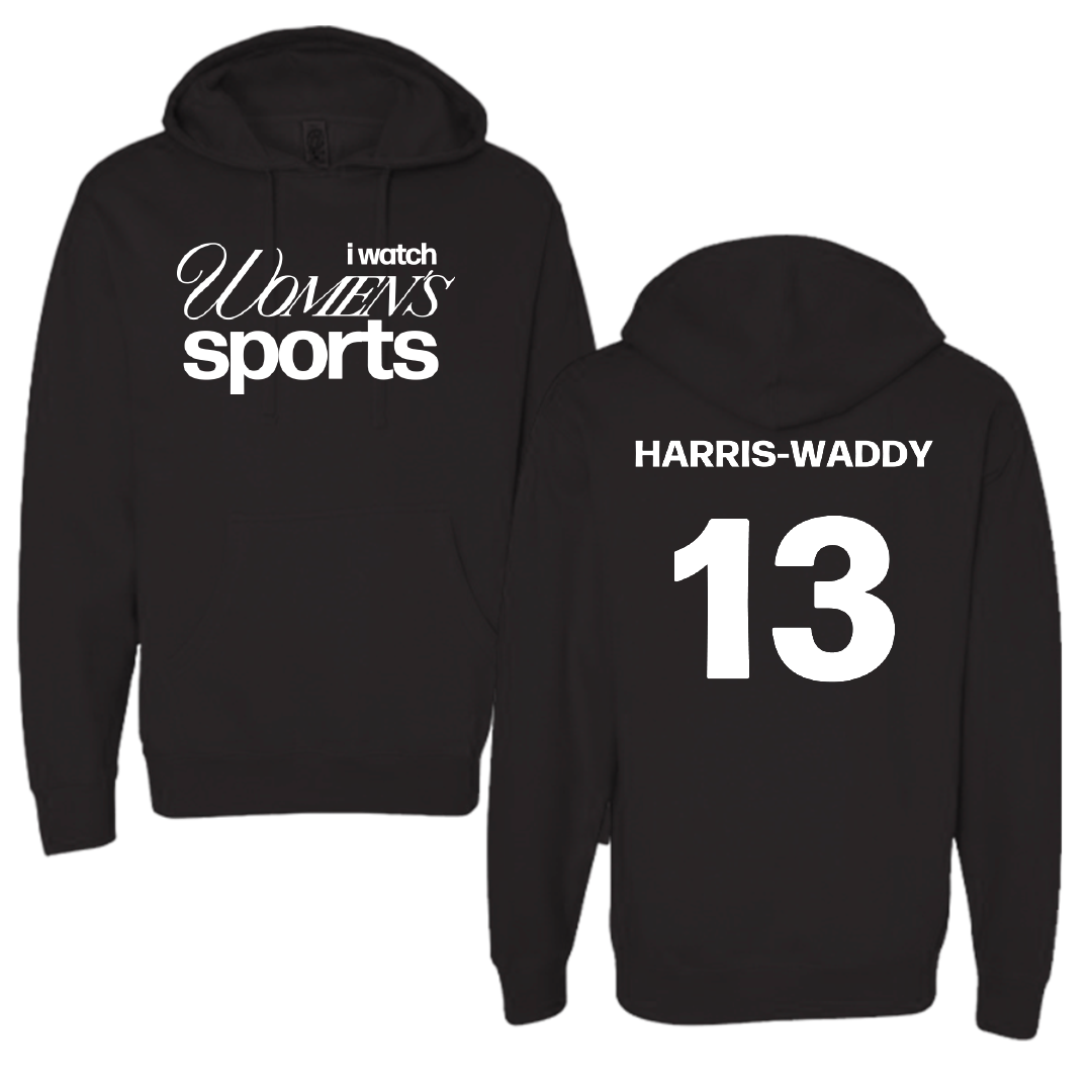 Syracuse University Volleyball Black WHM Hoodie - #13 Zharia Harris-Waddy