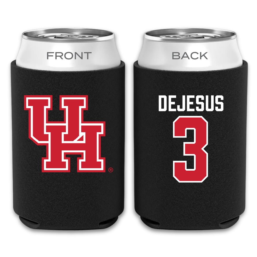 University of Houston Baseball Black Can Cooler - #3 Coby DeJesus