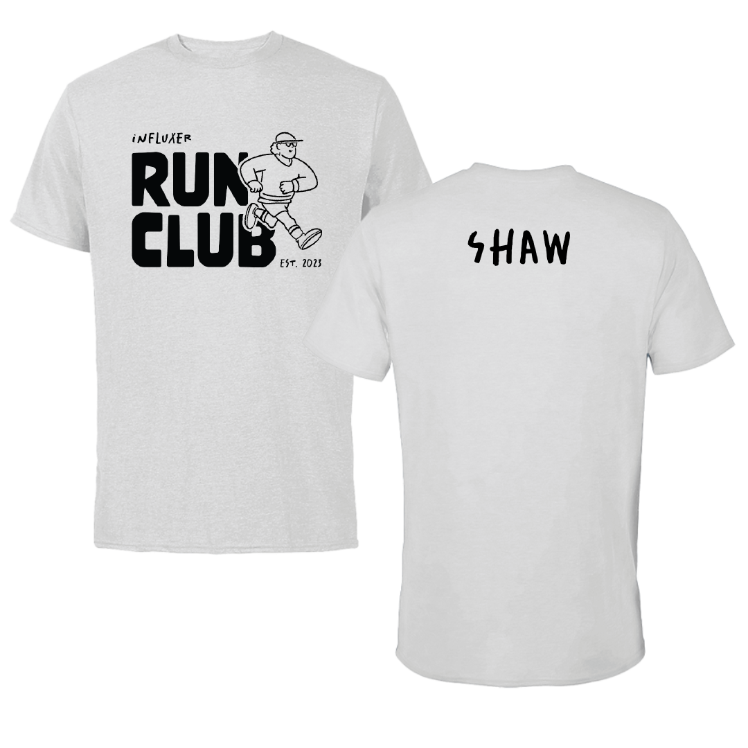 Utah Valley University TF and XC Light Gray Influxer Run Club Tee - Elyssa Shaw