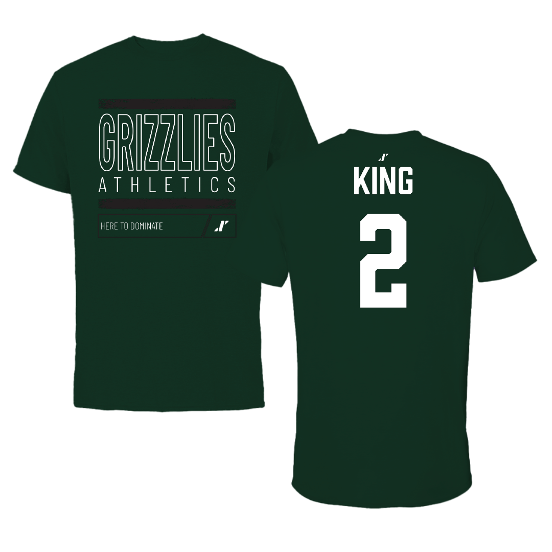 Adams State University Basketball (M) Forest Green Dominate Tee - #2 Jayce King
