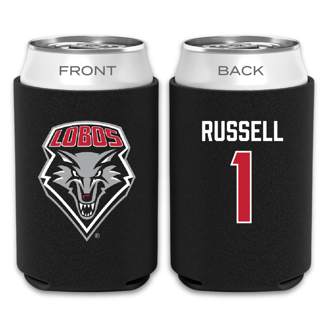 University of New Mexico Baseball Black Can Cooler - #1 Tristan Russell