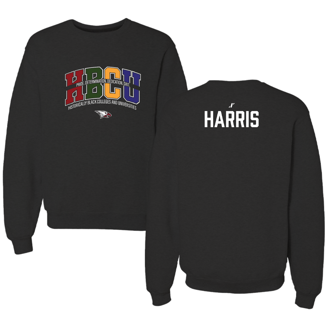 North Carolina Central University TF and XC Black HBCU Crewneck - Jaeda Harris