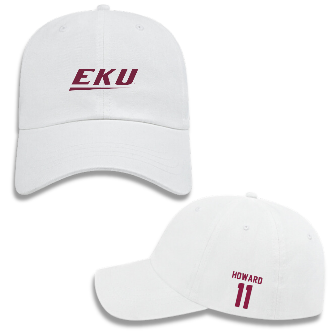 Eastern Kentucky University Football White Hat - #11 Blake Howard