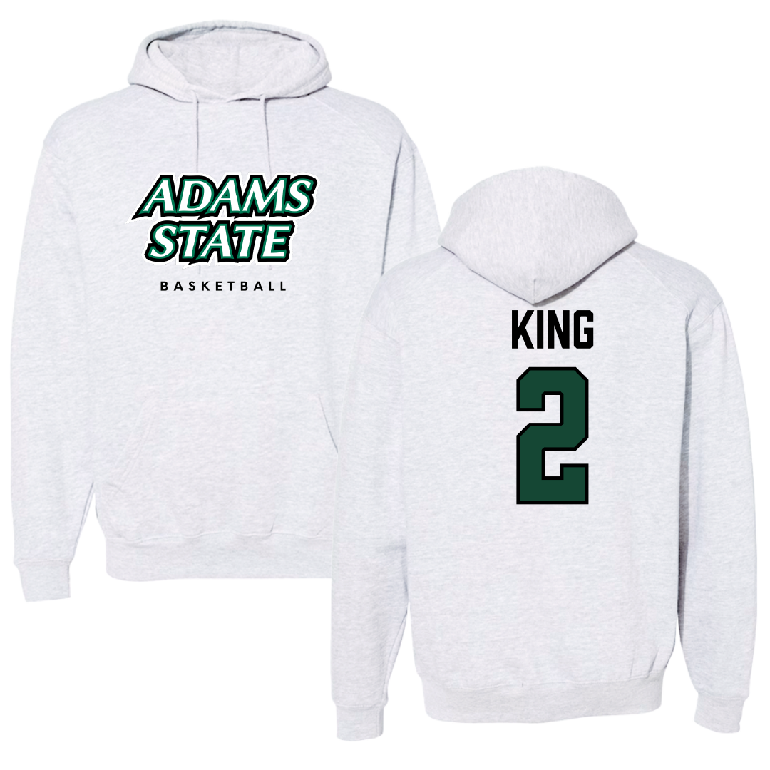 Adams State University Basketball (M) Gray Block Hoodie - #2 Jayce King