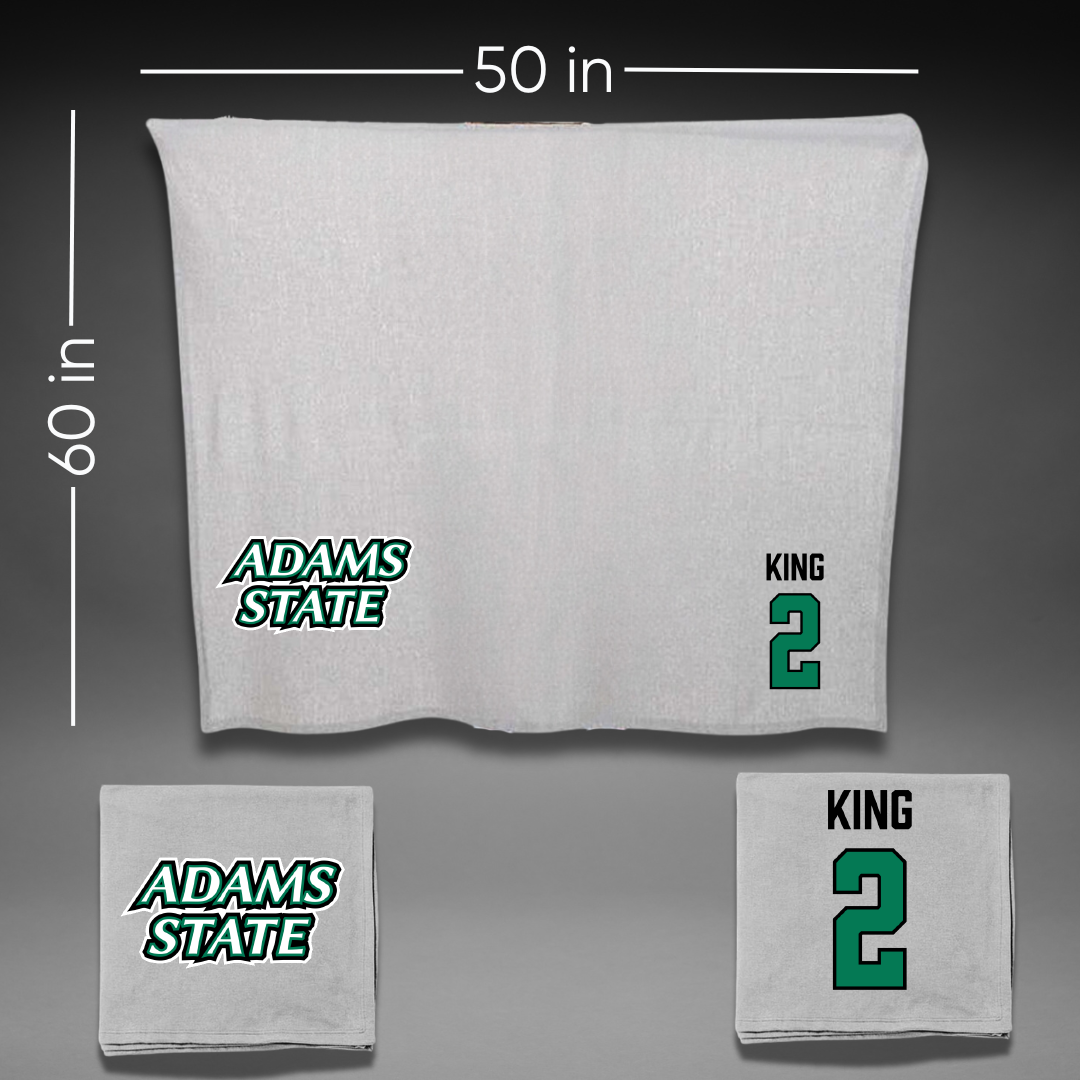 Adams State University Basketball (M) Gray Blanket - #2 Jayce King