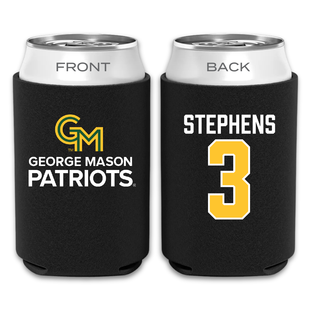 George Mason University Soccer Black Can Cooler - #3 Levi Stephens