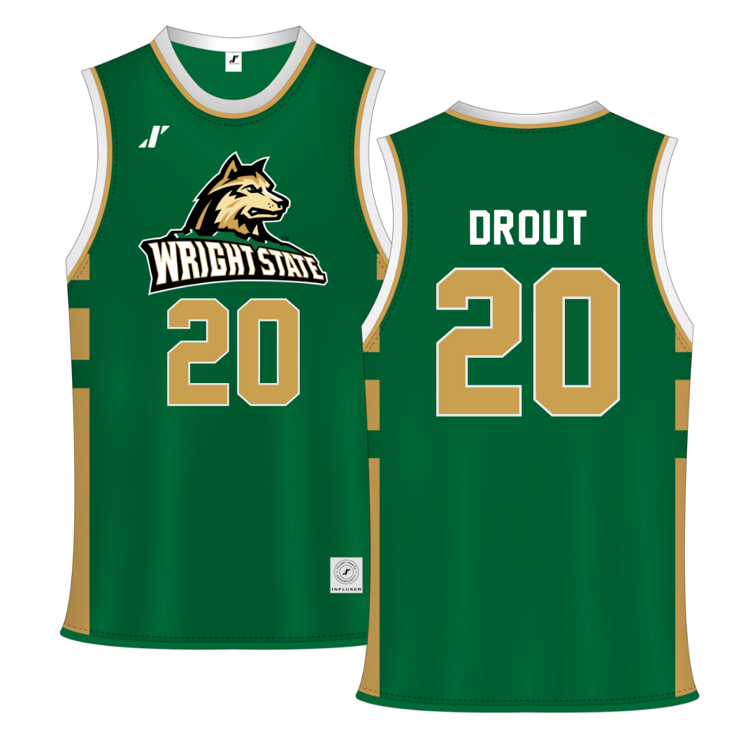 Wright State University Green Basketball Jersey - #20 MaKenzie Drout