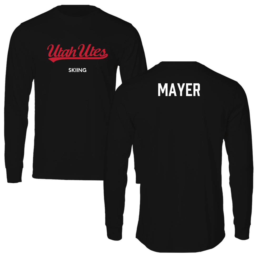 University of Utah Skiing Black Utes Performance Long Sleeve - Celine Mayer
