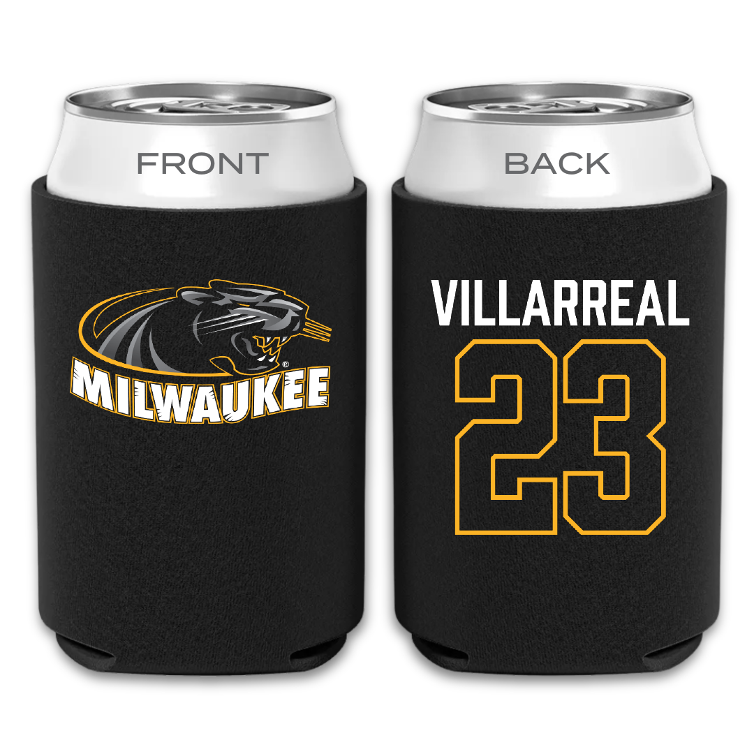 University of Wisconsin-Milwaukee Basketball Black Can Cooler - #23 Austin Villarreal