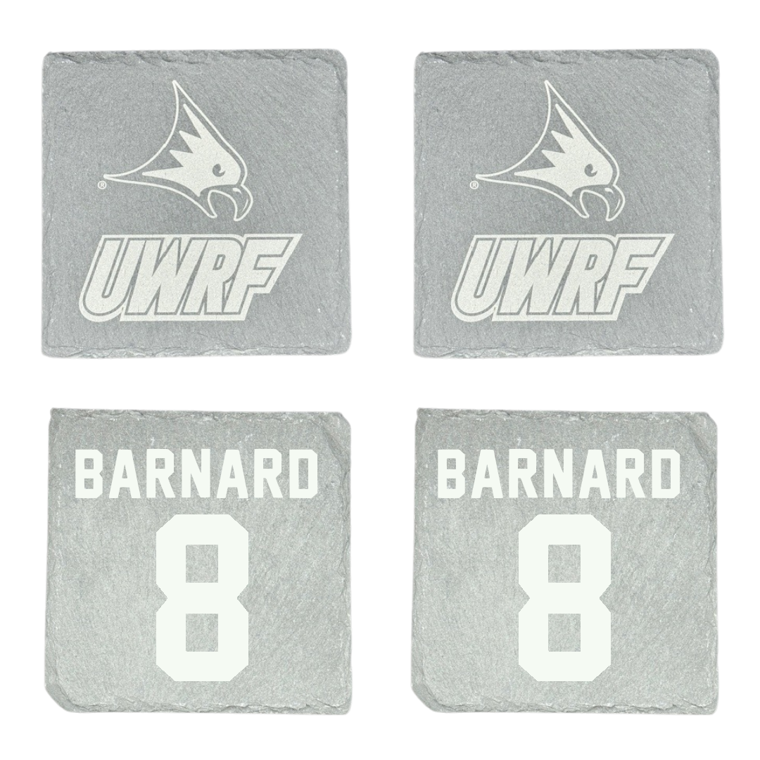 University of Wisconsin-River Falls Football Stone Coaster (4 Pack)  - #8 Jake Barnard