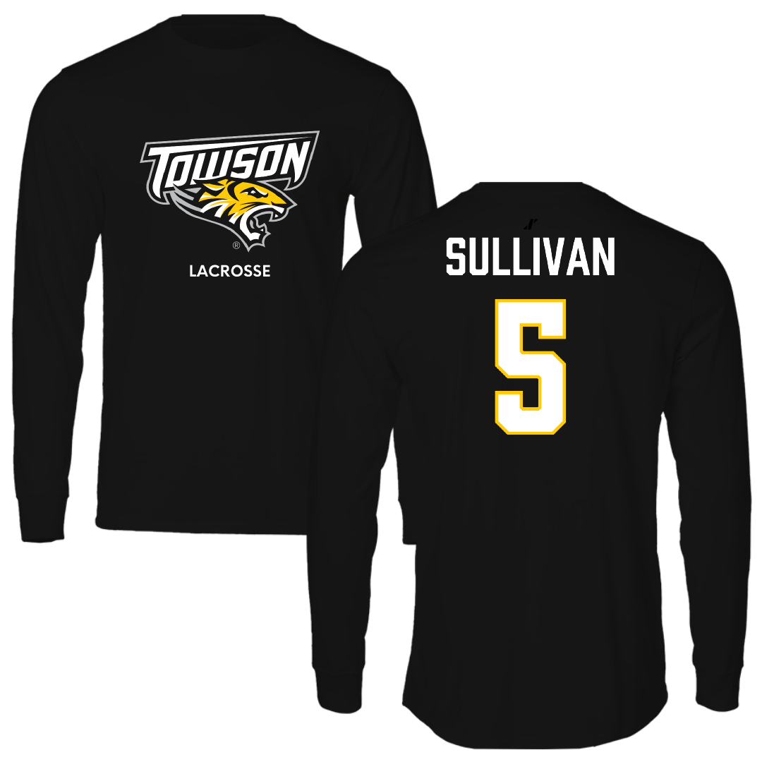 Towson University Lacrosse (W) Black Performance Long Sleeve - #5 Shannon Sullivan
