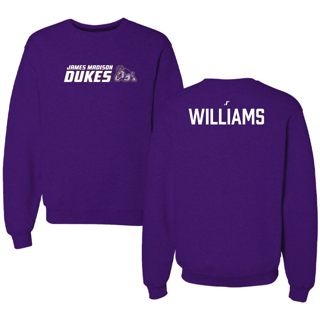 James Madison University Tennis Purple General Crewneck - Sophie Williams
