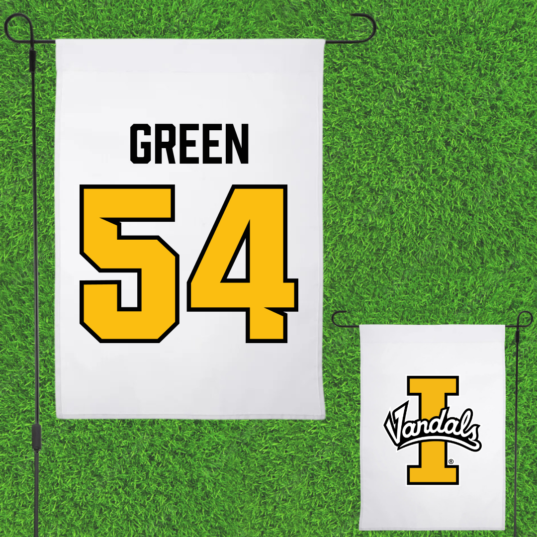 University of Idaho Football White Garden Flag - #54 Alex Green