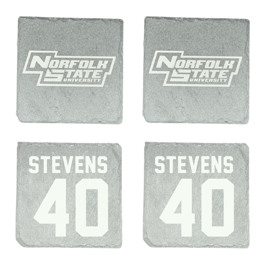 Norfolk State University Football Stone Coaster (4 Pack)  - #40 Isaiah Stevens