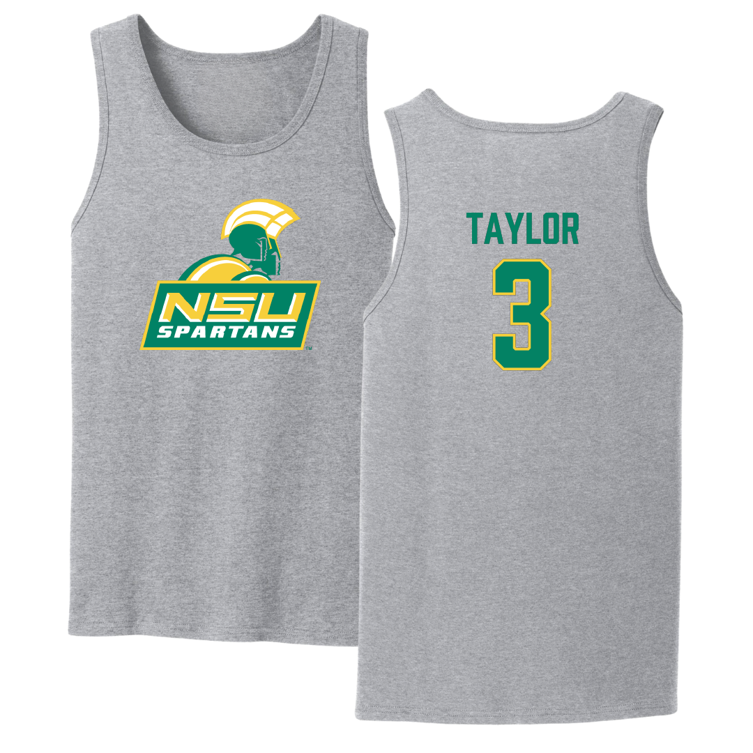 Norfolk State University Softball Sport Gray Tank Top - #3 Victoria Taylor