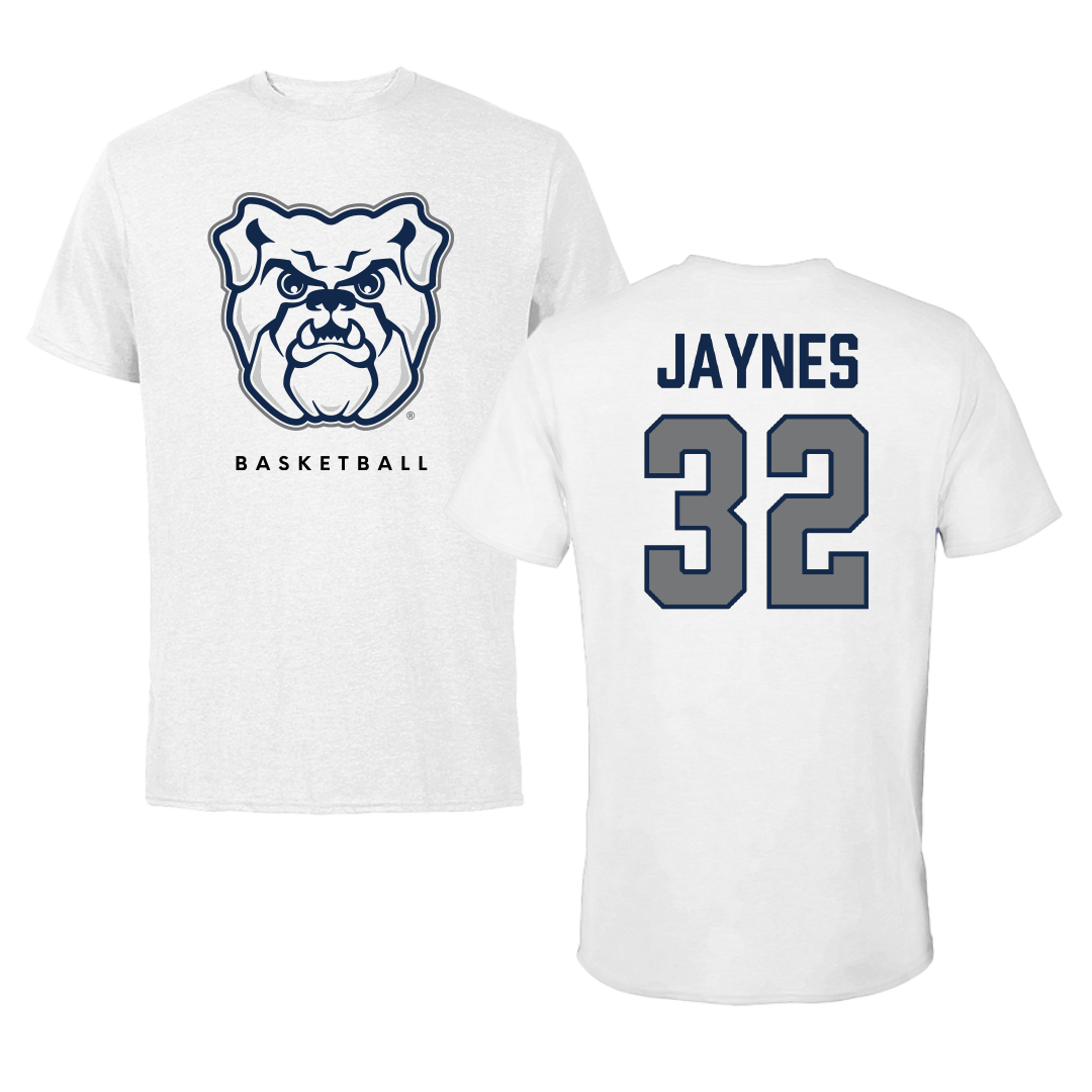 Butler University Basketball White Tee - #32 Sydney Jaynes