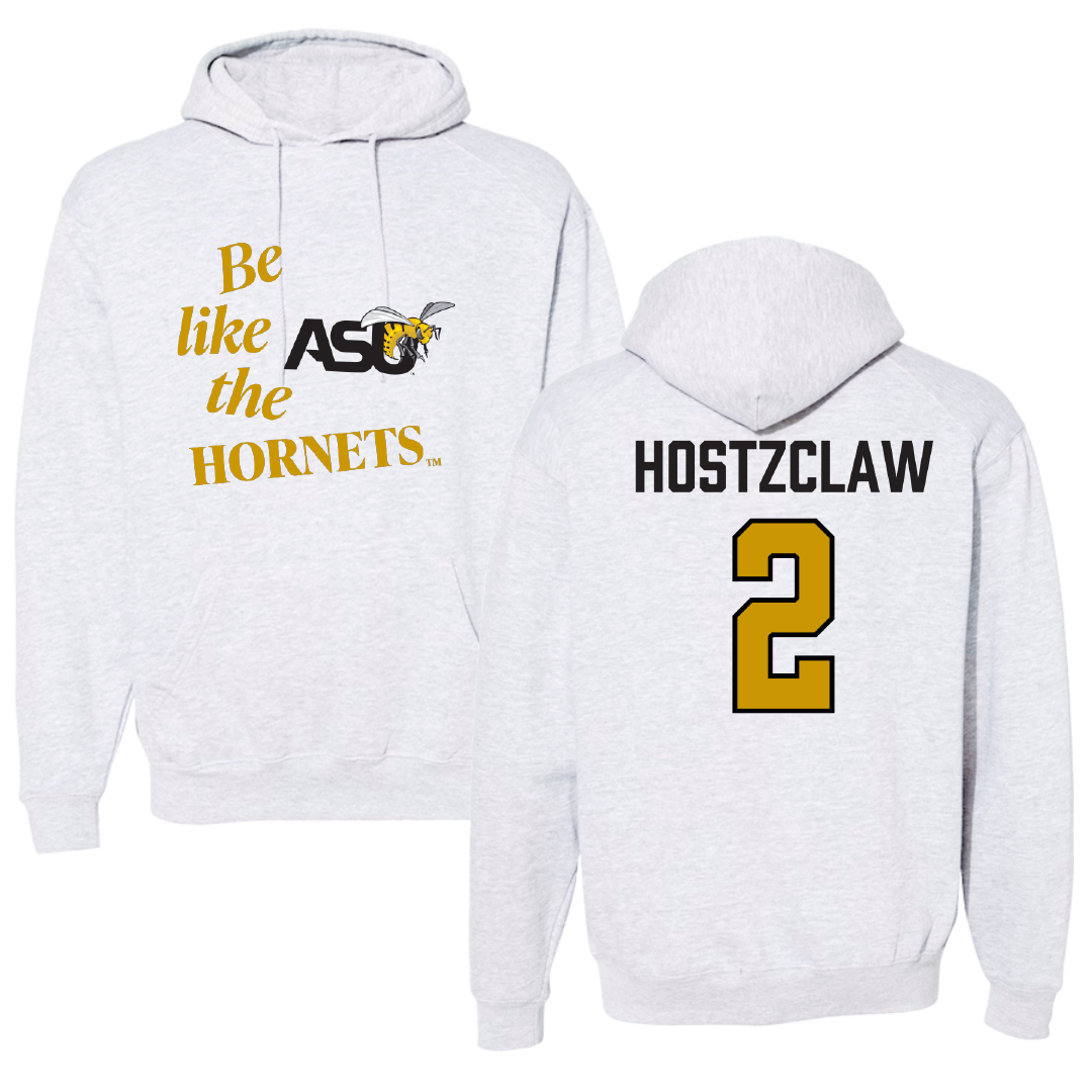Alabama State University Football Light Gray Be Like Us Hoodie - #2 Jamarie Hostzclaw