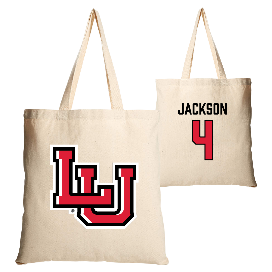 Lamar University Football Tan Canvas Tote Bag - #4 Jaymond Jackson