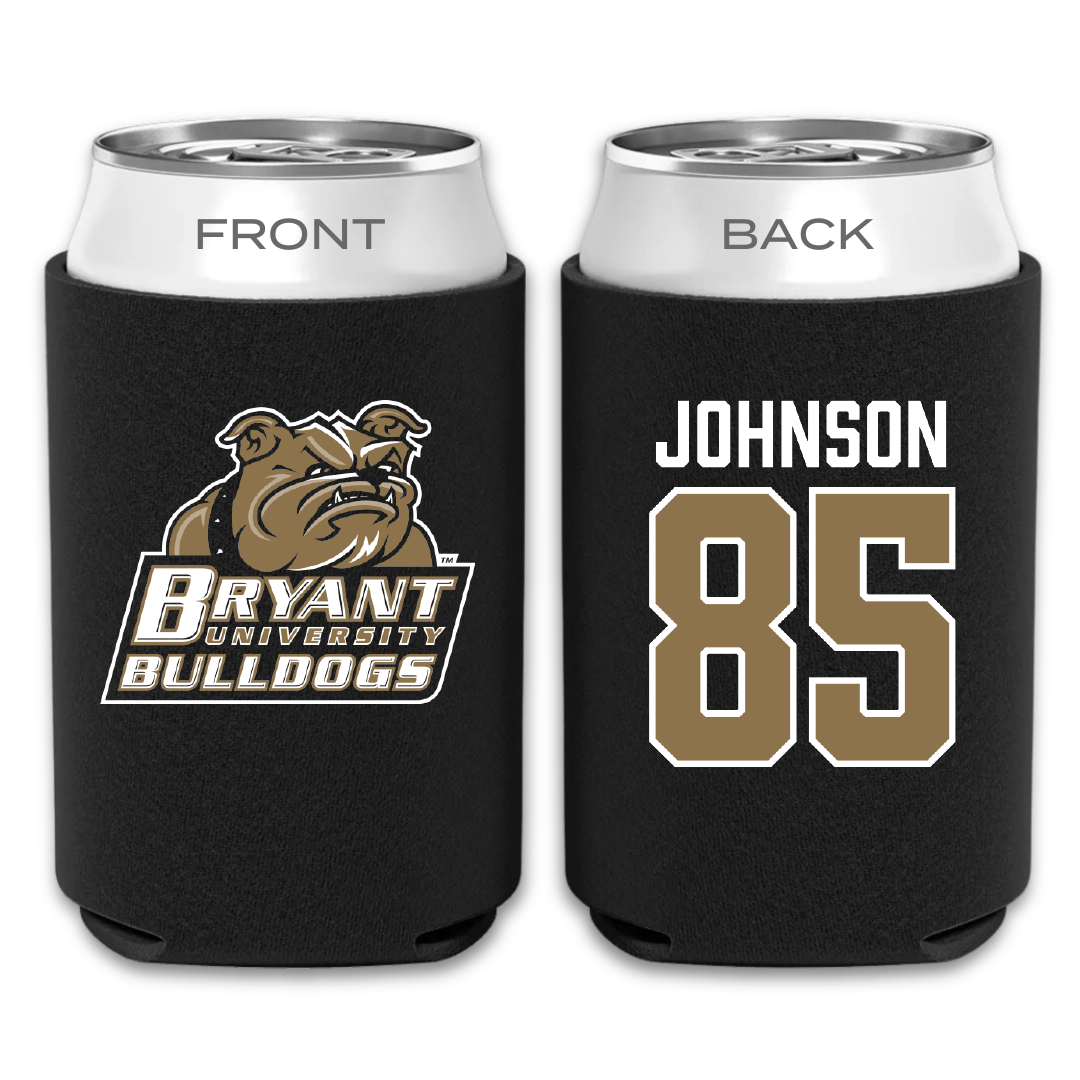 Bryant University Football Black Can Cooler - #85 Patrick Johnson