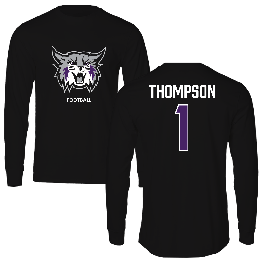 Weber State University Football Black Long Sleeve - #1 Keahnist Thompson