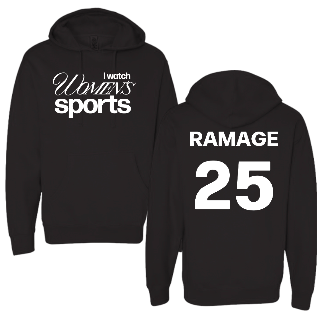 Loyola University-Chicago Basketball Black WHM Hoodie - #25 Mallory Ramage