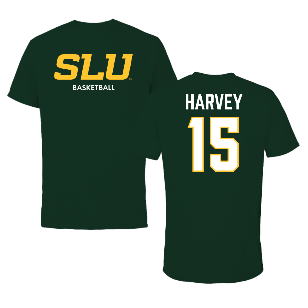 Southeastern Louisiana University Basketball (W) Forest Green Tee - #15 Daija Harvey