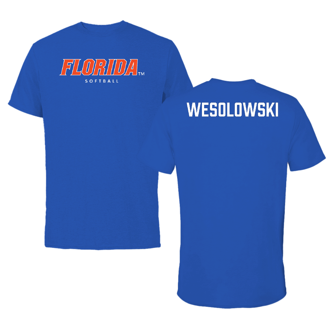 University of Florida Softball True Royal Florida Performance Tee - Ella Wesolowski