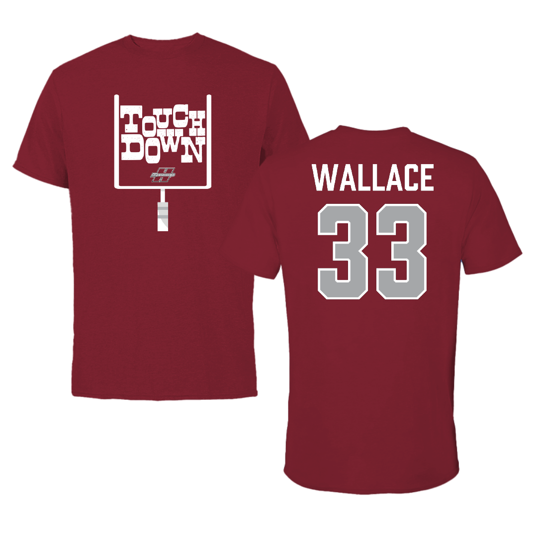Henderson State University Football Cardinal Touchdown Tee - #33 Catrell Wallace