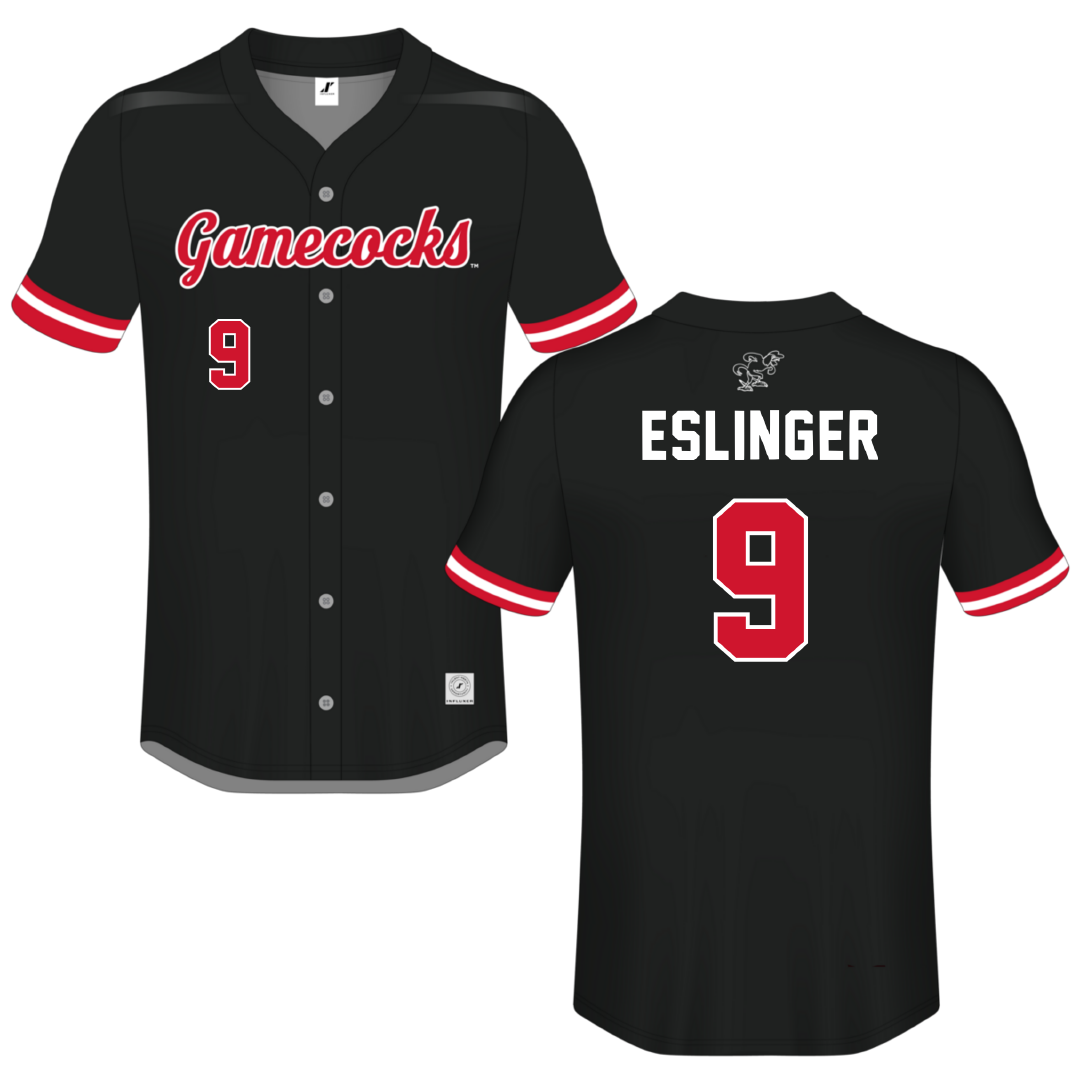Jacksonville State University Black Button-Down Jersey - #9 Jordan Eslinger