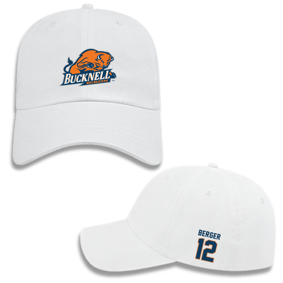 Bucknell University Basketball (M) White Hat - #12 Quin Berger