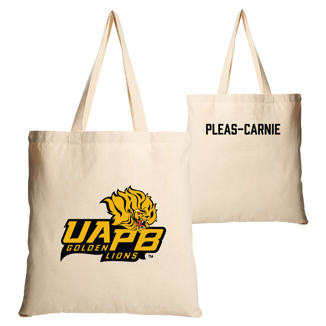 University of Arkansas-Pine Bluff TF and XC Tan Canvas Tote Bag - Akili Pleas-Carnie