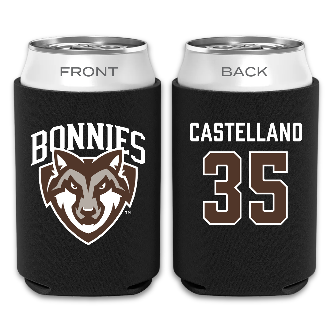 St. Bonaventure University Soccer Black Can Cooler - #35 Juliana Castellano