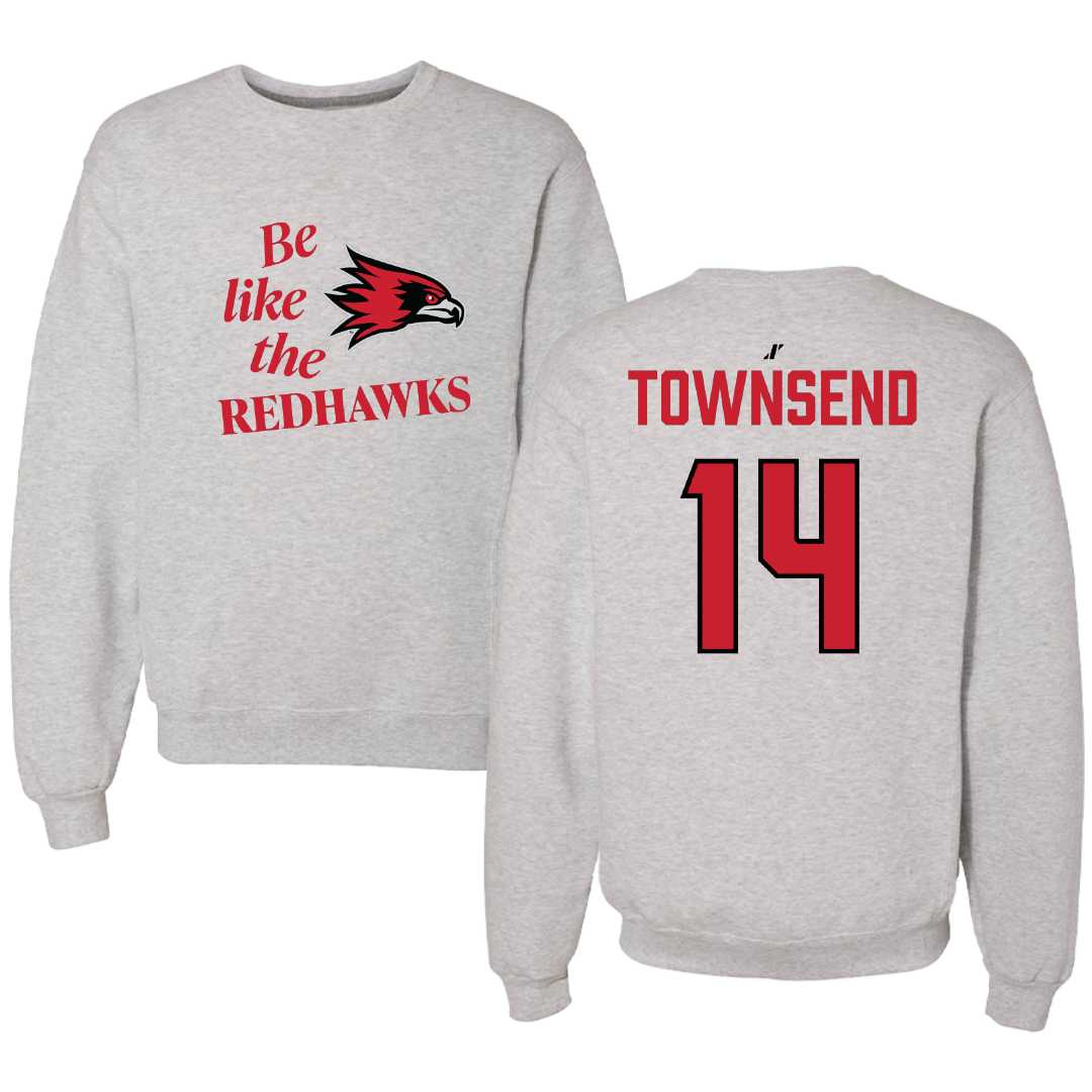Southeast Missouri State University Football Light Gray Be Like Us Crewneck - #14 Amare Townsend